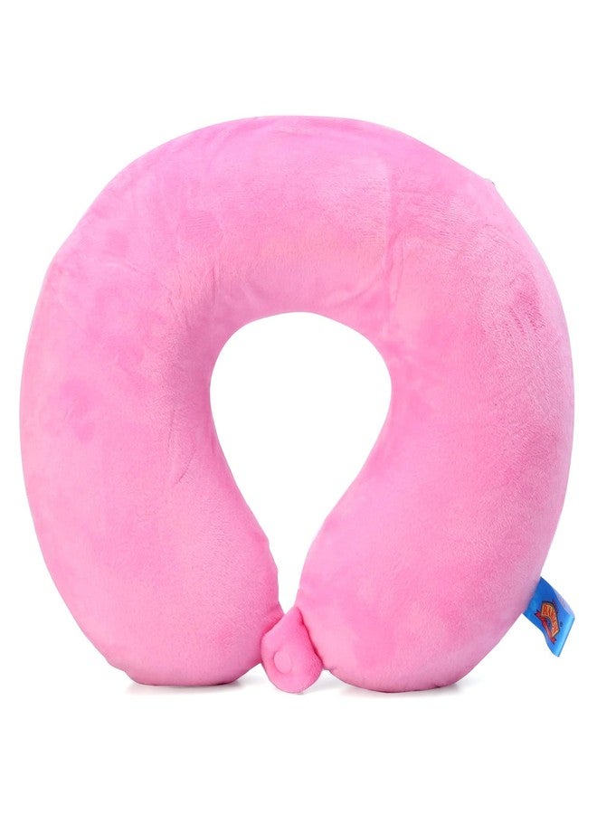 Ramson Rose Pink Ultrasoft Memory Foam Neck Pillow for Travelling - Image 2